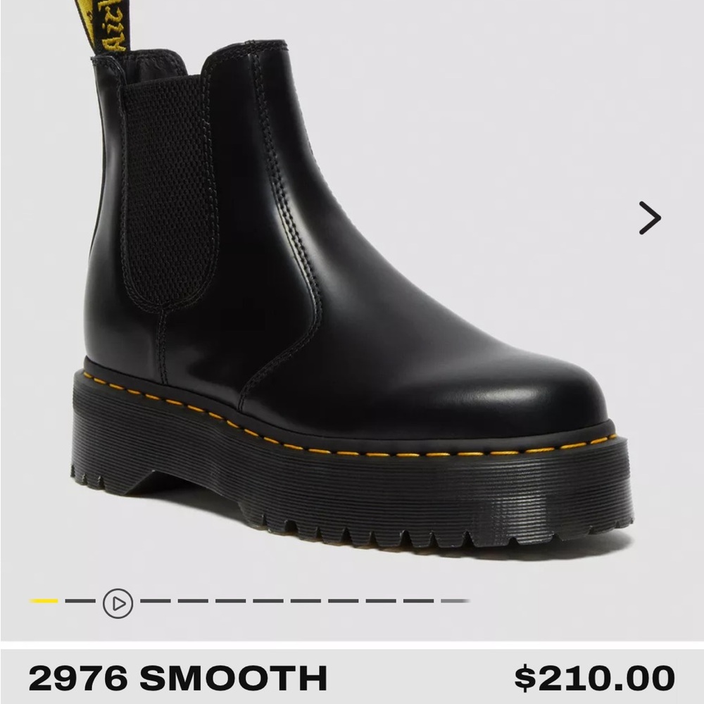 Never worn Dr. Martens platform Chelsea boot